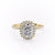 Elongated Cushion Cut Moissanite Engagement Ring, Classic Halo