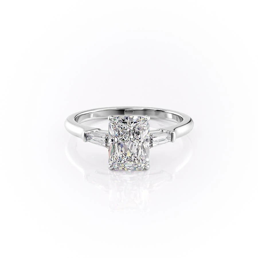 Radiant Cut Moissanite, Traditional Classic Design