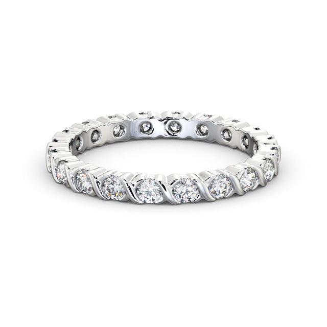 Full Eternity Ring, Round Cut Vintage Design