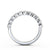 Half Eternity Ring, Round Cut With Milgrain Edge