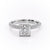PRINCESS CUT MOISSANITE PAVÉ SET SHOULDERS WITH HIDDEN HALO