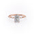 Radiant Cut Moissanite With Stone Set Shoulders