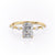Radiant Cut Moissanite With Stone Set Shoulders