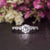 Round Cut Moissanite Engagement Ring, Vintage Design