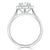 Heart Cut Moissanite Halo Engagement Ring