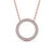 Circle Shaped Pendant 0.40ct