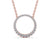 Circle Shaped Pendant 0.35ct
