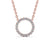 Circle Shaped Pendant 0.35ct
