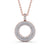 Circle Shaped Pendant 0.75ct