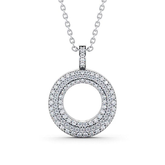 Circle Shaped Pendant 0.75ct