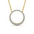 Circle Shaped Pendant 0.35ct