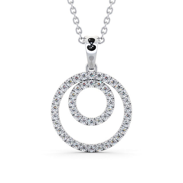 Circle Shaped Pendant 0.55ct