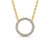 Circle Shaped Pendant 0.35ct