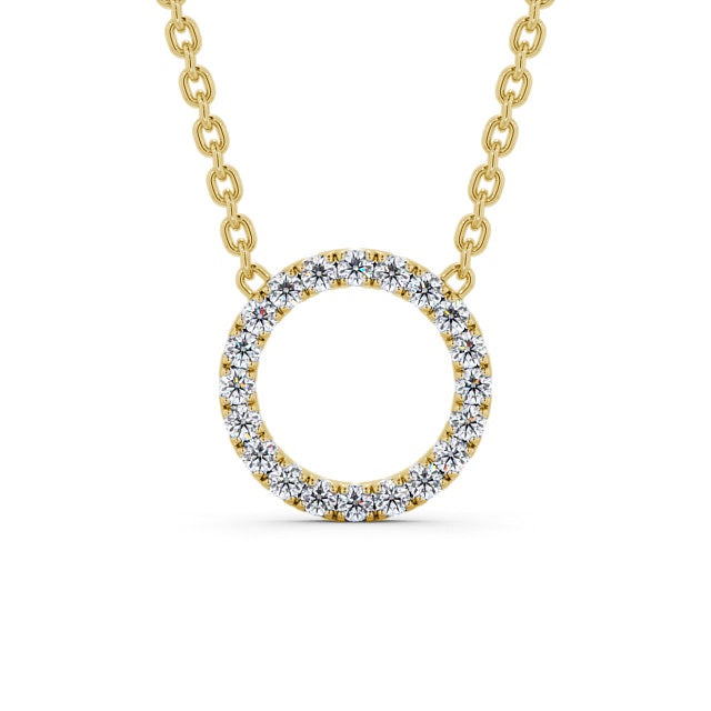 Circle Shaped Pendant 0.35ct
