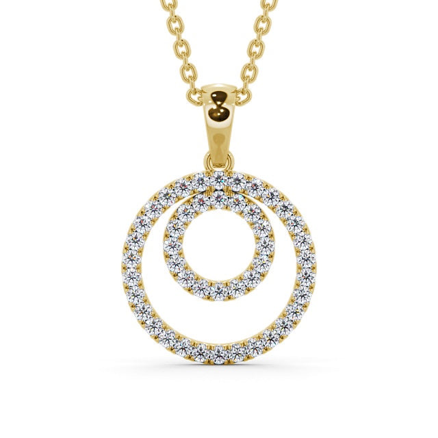 Circle Shaped Pendant 0.55ct