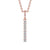 Drop Bar Pendant 0.20ct
