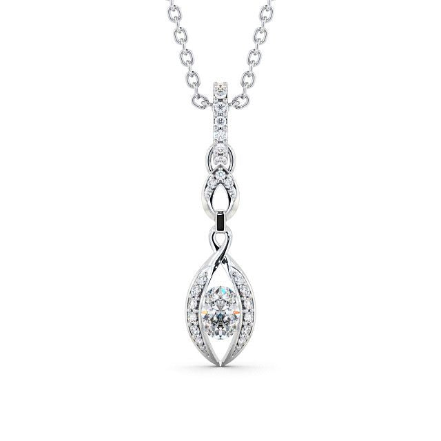 Drop Vintage Style Pendant 0.55ct
