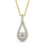 Drop Halo Pendant 1.35ct