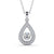 Drop Halo Pendant 1.30ct