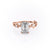 EMERALD CUT MOISSANITE ENGAGEMENT RING, TWIG DESIGN