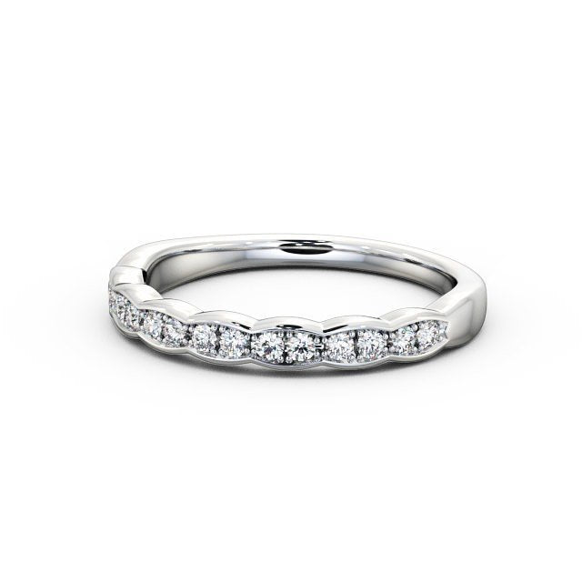 Half Eternity Ring, Round Cut Vintage DesignHalf Eternity Ring, Round Cut Vintage Design