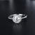 1.00ct Moissanite Engagement Ring, Classic Halo Setting with Stone Set Shoulders , Sterling Silver & Platinum