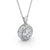 Oval Cut Classic Halo Pendant