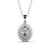 Oval Cut Classic Halo Pendant