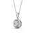 Round Cut Classic Halo Pendant