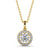 Round Cut Classic Halo Pendant