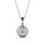 Round Cut Classic Halo Pendant