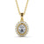 Oval Cut Classic Halo Pendant