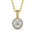 Round Cut Classic Halo Pendant