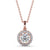 Round Cut Classic Halo Pendant