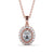 Oval Cut Classic Halo Pendant