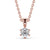 Round Cut Classic Solitaire Pendant