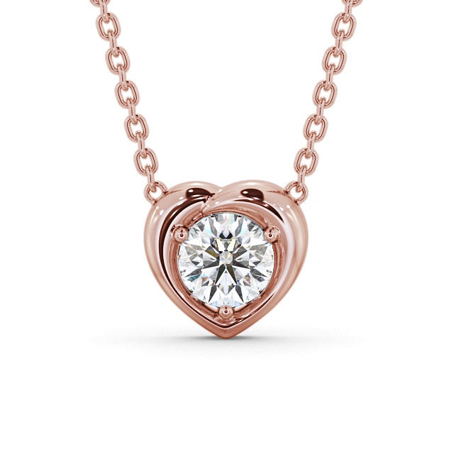 Round Cut Classic Solitaire Pendant