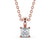 Princess Cut Classic Solitaire Pendant