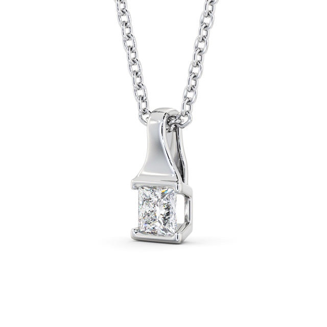 Princess Cut Classic Solitaire Pendant
