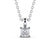 Princess Cut Classic Solitaire Pendant
