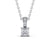 Princess Cut Classic Solitaire Pendant