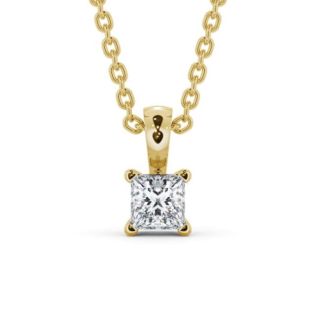 Princess Cut Classic Solitaire Pendant