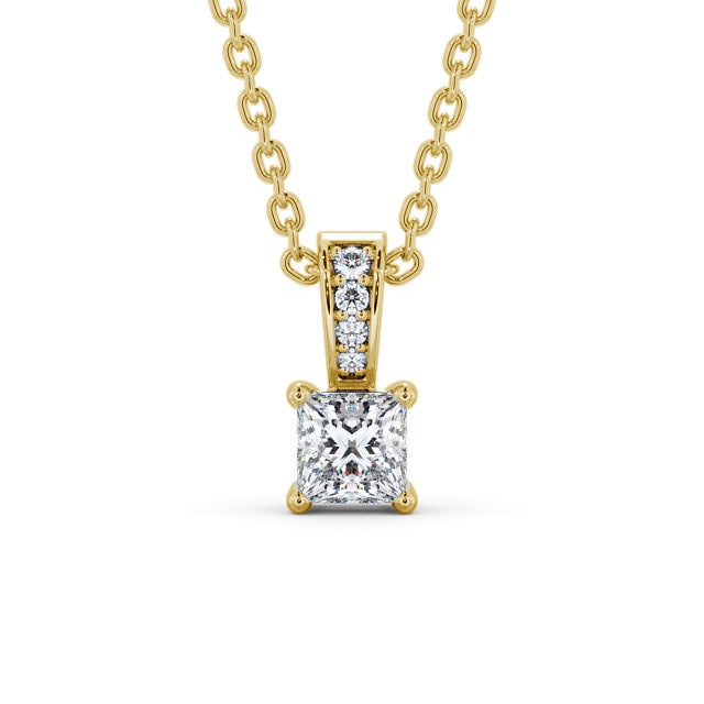 Princess Cut Classic Solitaire Pendant