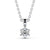 Round Cut Classic Solitaire Pendant