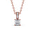 Princess Cut Classic Solitaire Pendant