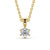 Round Cut Classic Solitaire Pendant