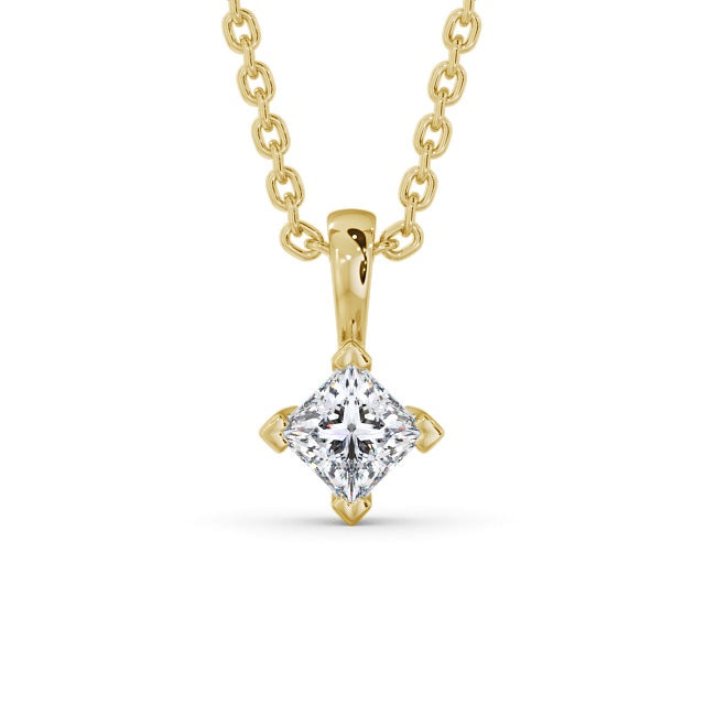 Princess Cut Classic Solitaire Pendant