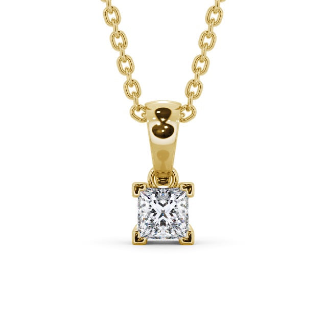 Princess Cut Classic Solitaire Pendant