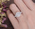 Round Cut Moissanite Engagement Ring, Vintage Halo Design