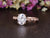 Oval Cut Moissanite Engagement Ring, Vintage Design